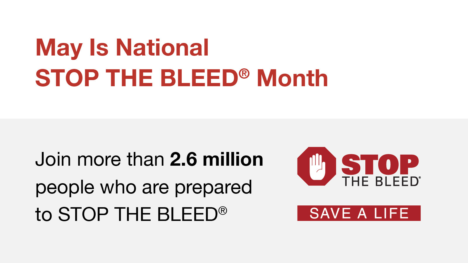 Join The ACS In Spreading The Word About STOP THE BLEED | ACS