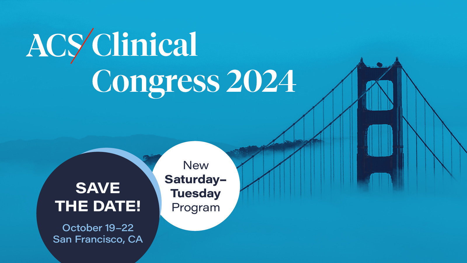 Mark Your Calendar with Key Dates for Clinical Congress 2024 ACS