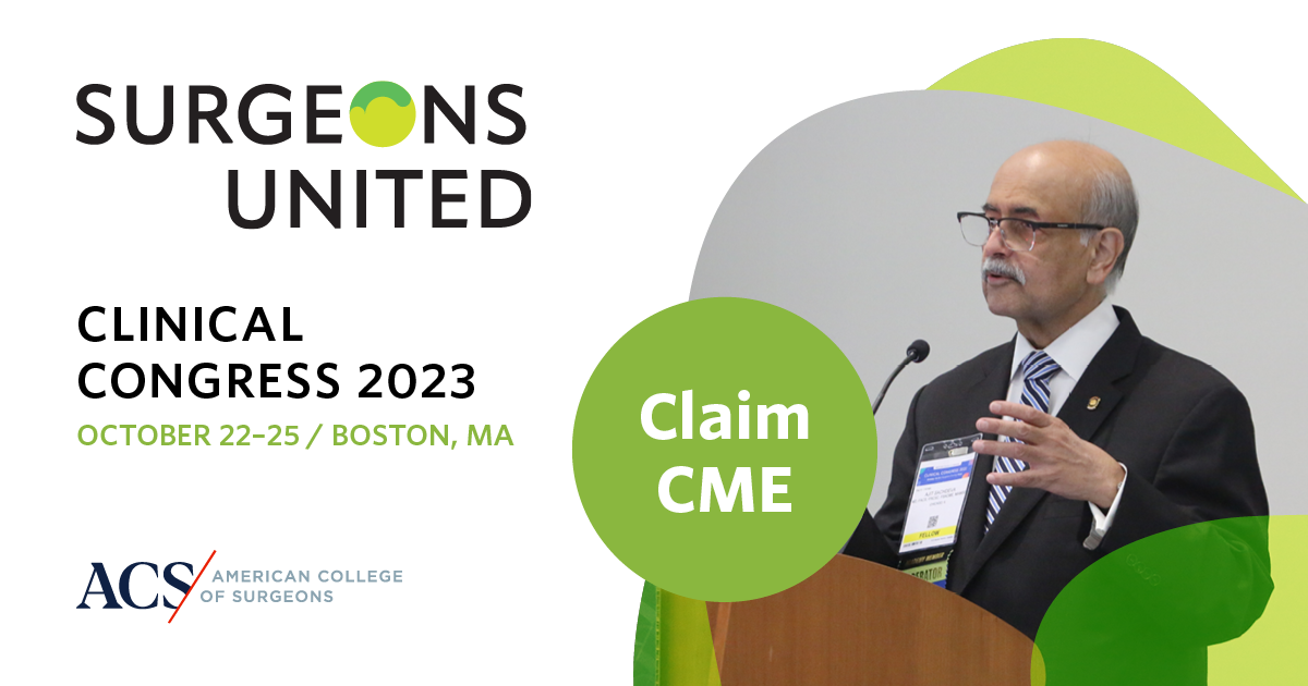 Claim Your Clinical Congress 2023 CME Today