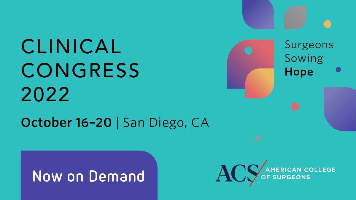 View All Clinical Congress Named Lectures On Demand ACS